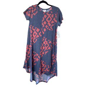 Lularoe Carly Hi Low Dress Geometric Size XXS Stretchy NWT
